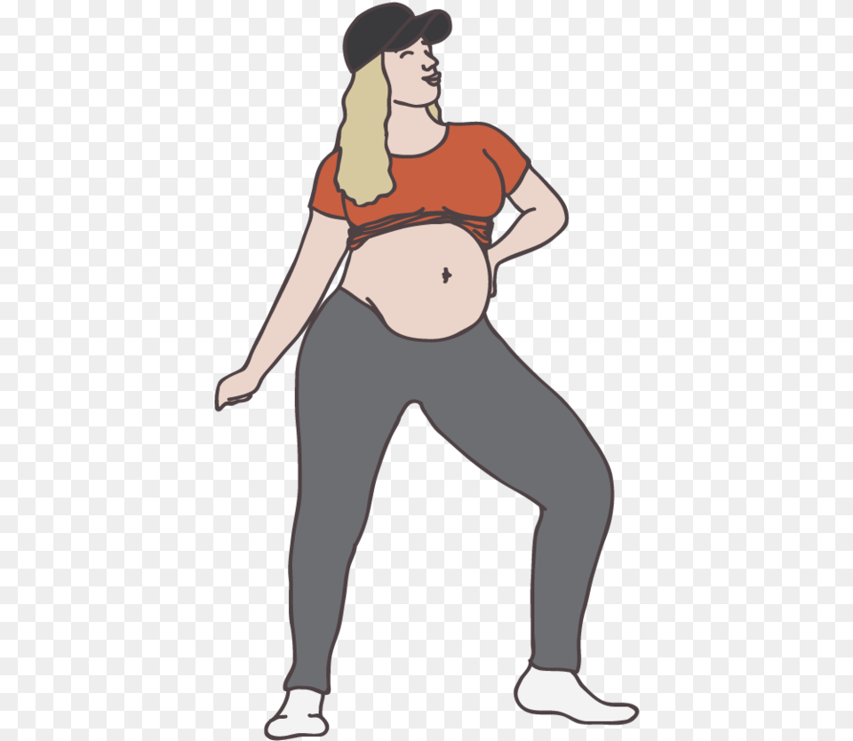 Dancing Pregnant People, Adult, Clothing, Female, Pants Free Png Download