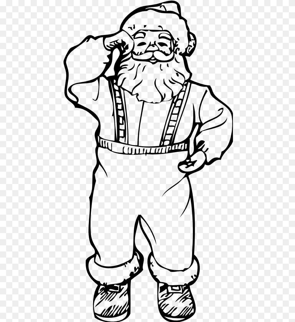 Dancing Santa Clip Art, Baby, Person, Drawing, Face Free Png Download