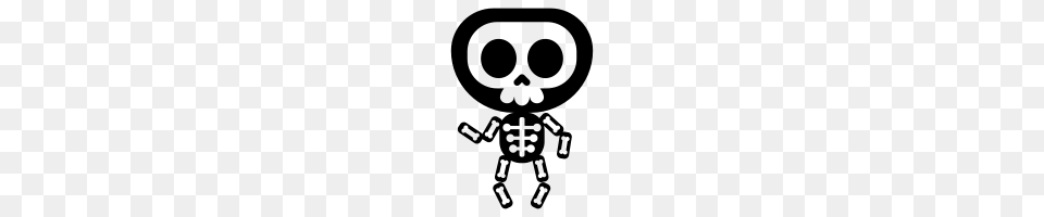 Dancing Skeleton Icons Noun Project, Gray Png