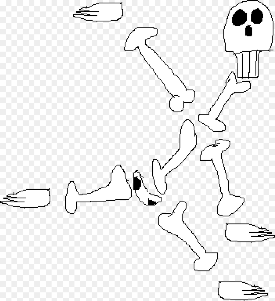 Dancing Skeleton Illustration, Cutlery, Fork, Stencil, Adult Free Png