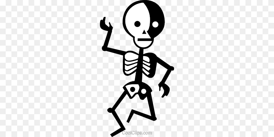 Dancing Skeleton Royalty Free Vector Clip Art Illustration, Baby, Person, Alien, Face Png Image
