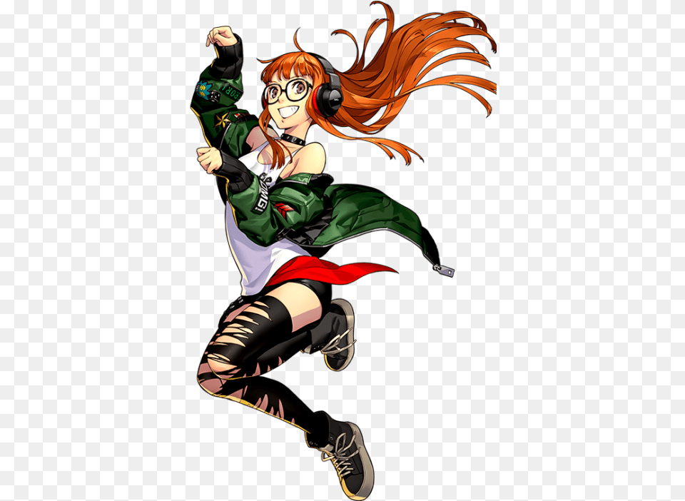 Dancing Star Nightpersona 5personafutaba Sakura Persona 5 Dancing Star Night Official Art, Book, Comics, Publication, Person Free Png Download