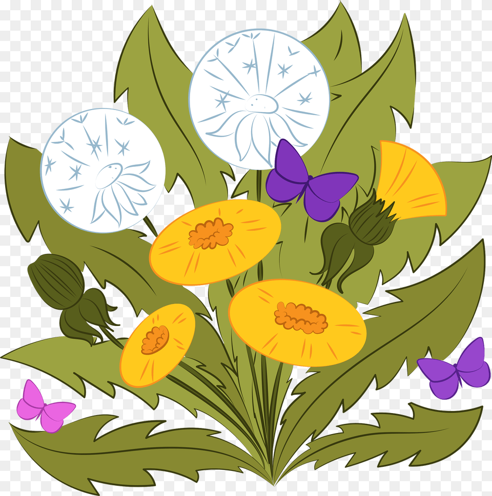 Dandelion Clipart, Plant, Pattern, Graphics, Flower Png Image