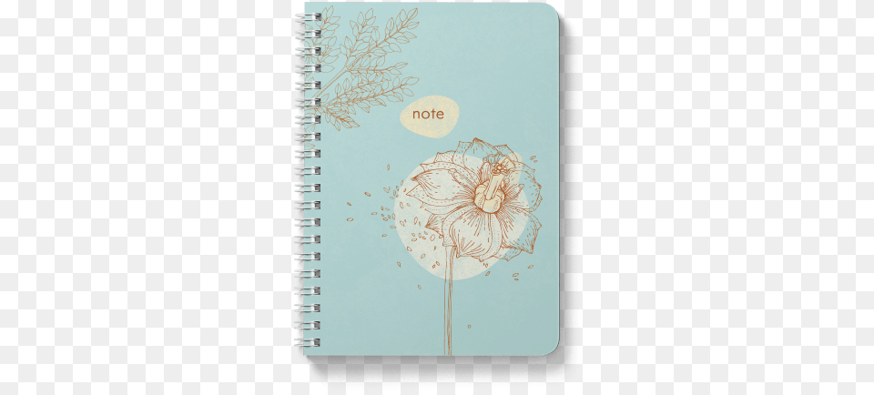 Dandelion Design Spiral Notebook Zinnia, Art, Flower, Plant, Diary Png Image