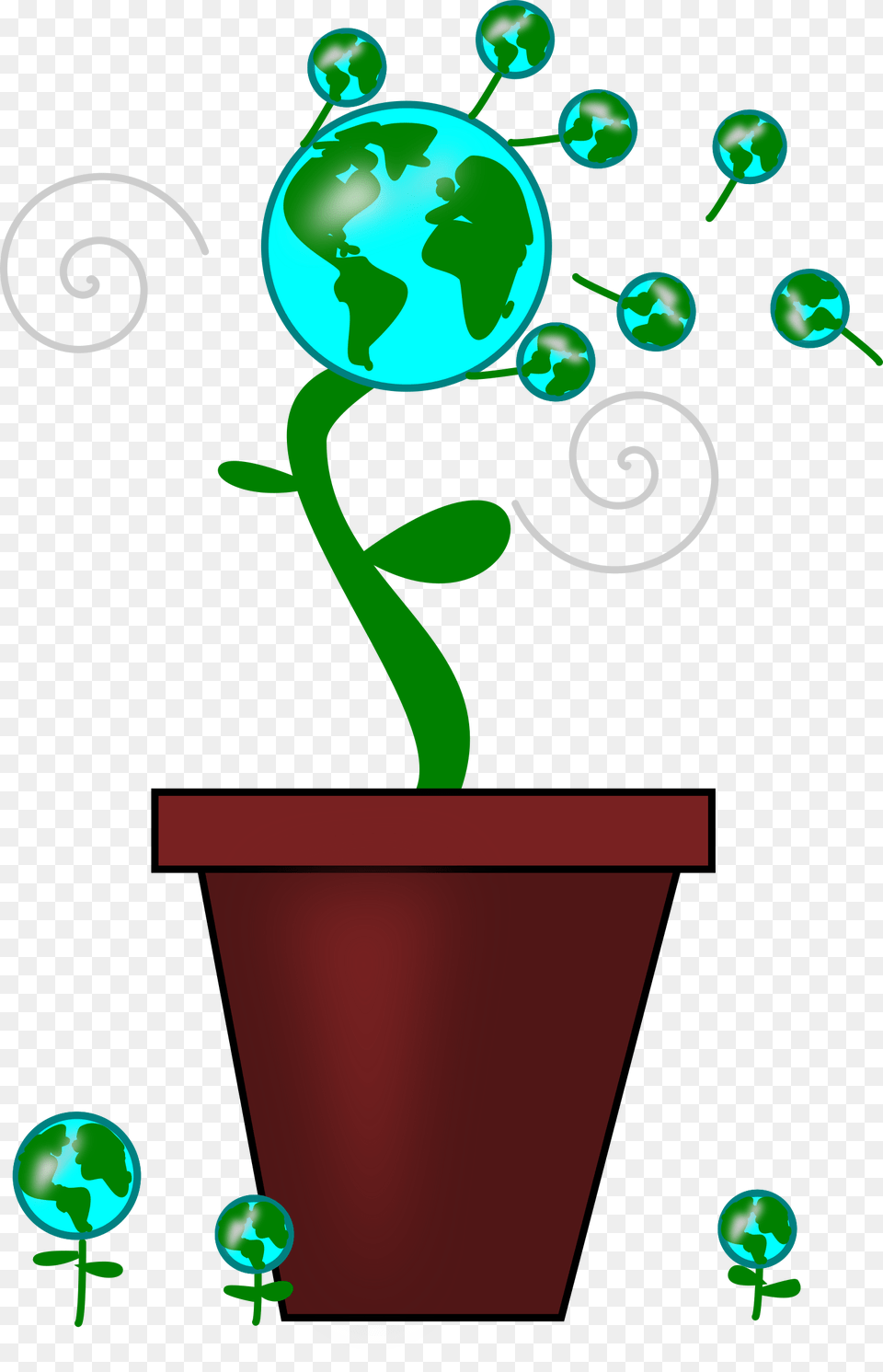 Dandelion Earth Clipart, Plant, Potted Plant Free Transparent Png