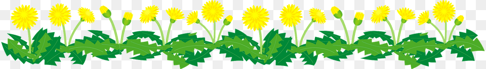 Dandelion Flower Line Clipart, Grass, Green, Plant, Vegetation Free Png
