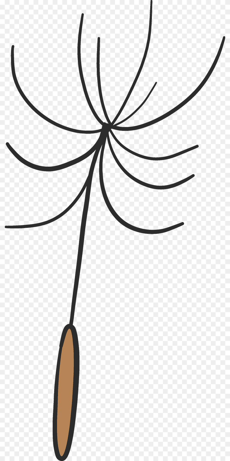 Dandelion Parachute Clipart, Flower, Plant, Bow, Weapon Free Transparent Png