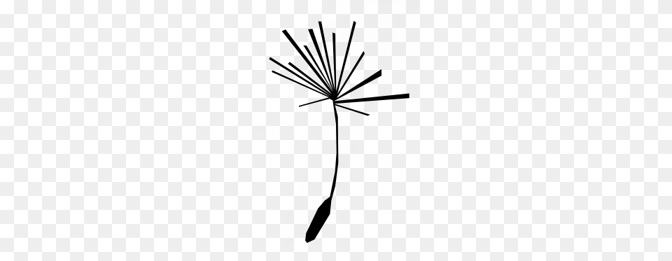 Dandelion Seed Silhouette, Person, Flower, Plant, Tree Png Image