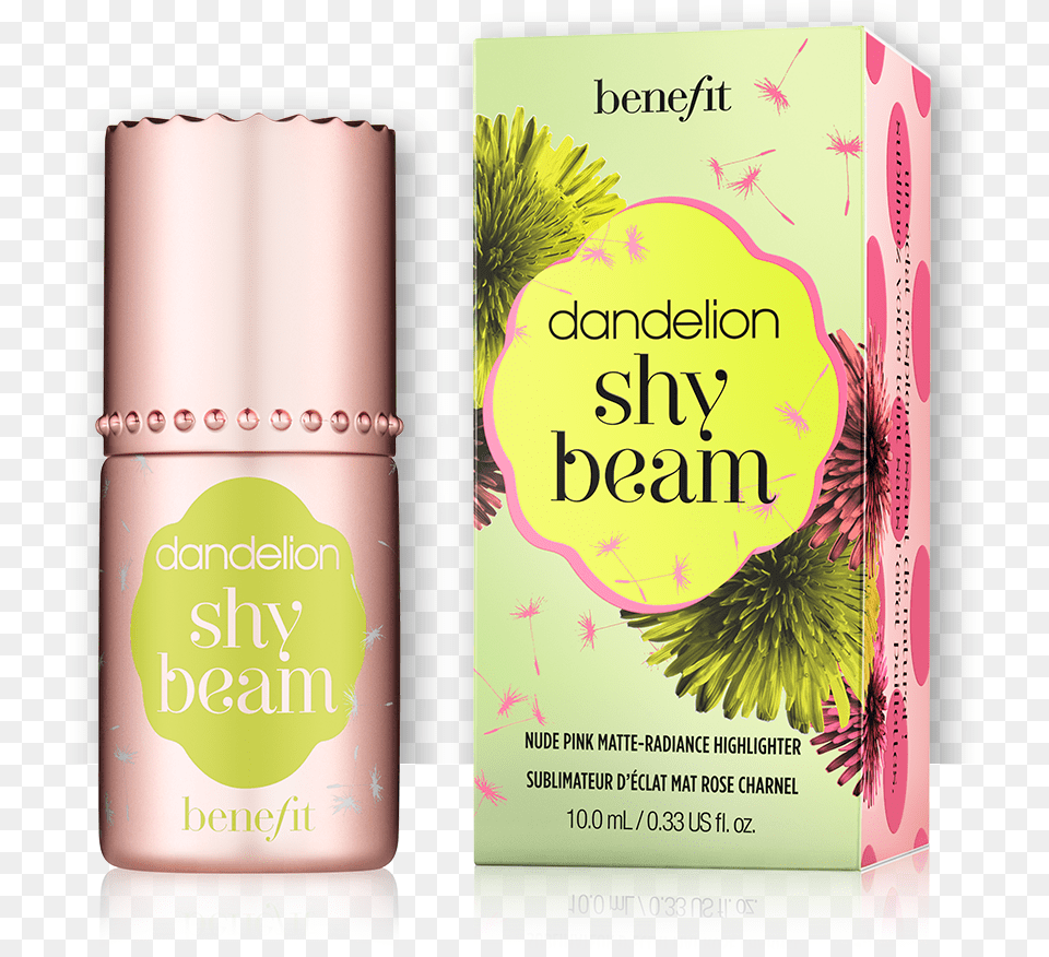 Dandelion Shy Beam Liquid Highlighter Benefit Cosmetics, Herbal, Herbs, Plant, Bottle Png Image