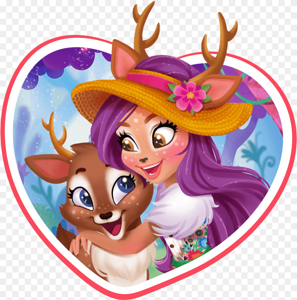 Danessa Deer And Sprint Character Thumbnail Characterimage Enchantimals Characters Danessa Deer, Book, Comics, Publication, Face Free Png Download