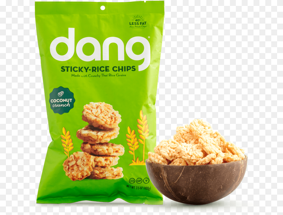 Dang Coconut Rice Chips, Food, Snack, Produce Free Png