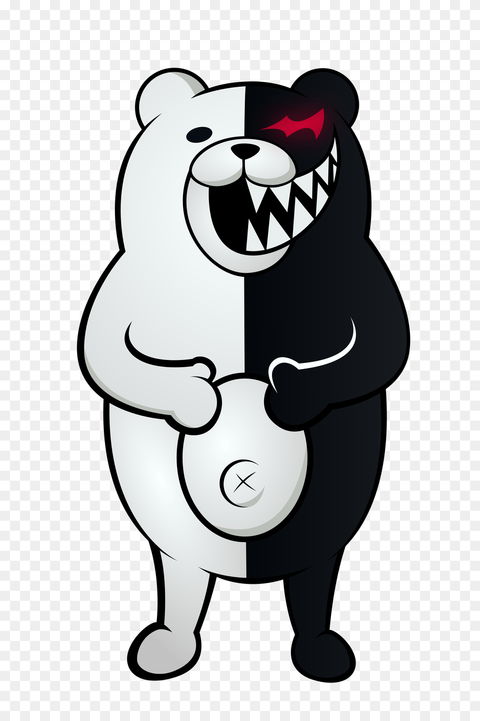 Dangan Ronpa Monokuma Transparent Vector Trace Free Png Download