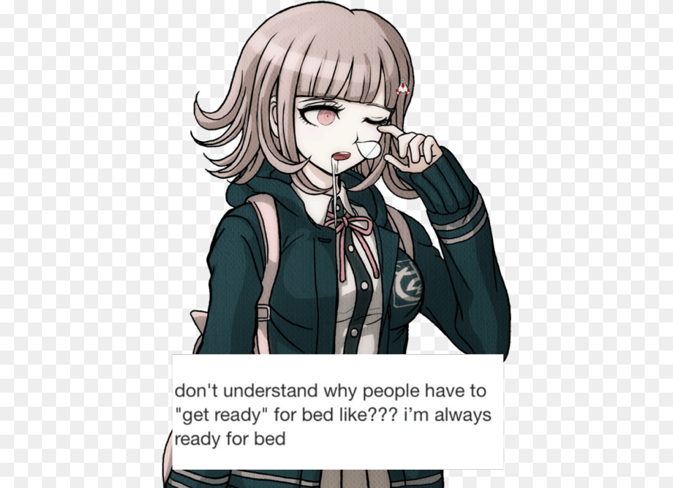 Danganronpa 2 Chiaki Gif, Book, Comics, Publication, Adult Free Png Download