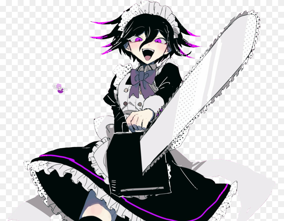 Danganronpa Characters Anime Maid Kokichi Ouma Maid, Book, Comics, Publication, Adult Free Transparent Png