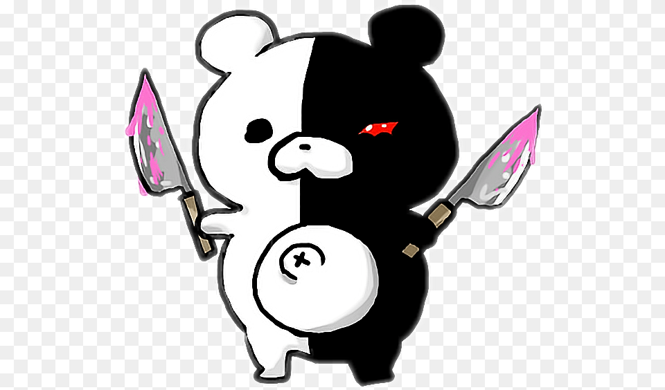 Danganronpa Monokuma, Baby, Person, Stencil Free Png