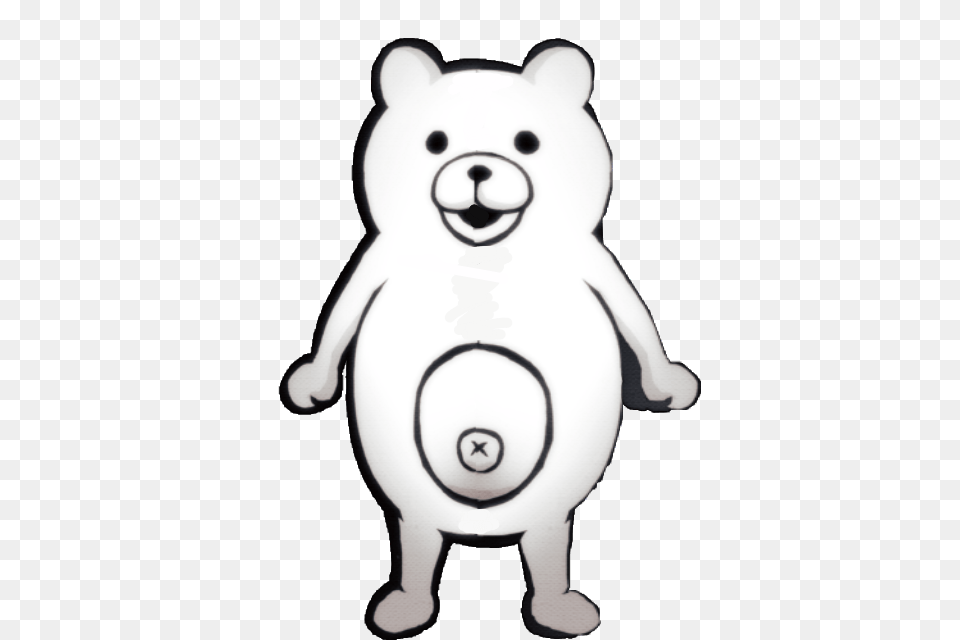 Danganronpa Monokuma Allwhite Freetoedit, Animal, Bear, Mammal, Wildlife Png