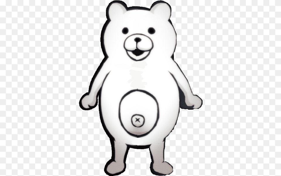 Danganronpa Monokuma Allwhite Freetoedit Danganronpa Monokuma, Animal, Bear, Mammal, Wildlife Free Png