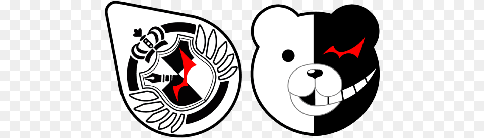 Danganronpa Monokuma Cursor Danganronpa, Emblem, Symbol, Stencil, Logo Png Image