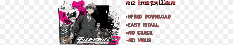 Danganronpa Monster Hunter World Pc Publication, Book, Comics, Person Free Png Download