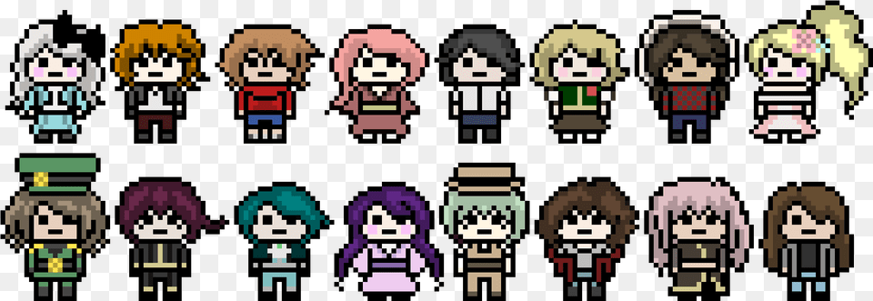 Danganronpa Pixel Sprite Base, Nutcracker, Person Free Transparent Png