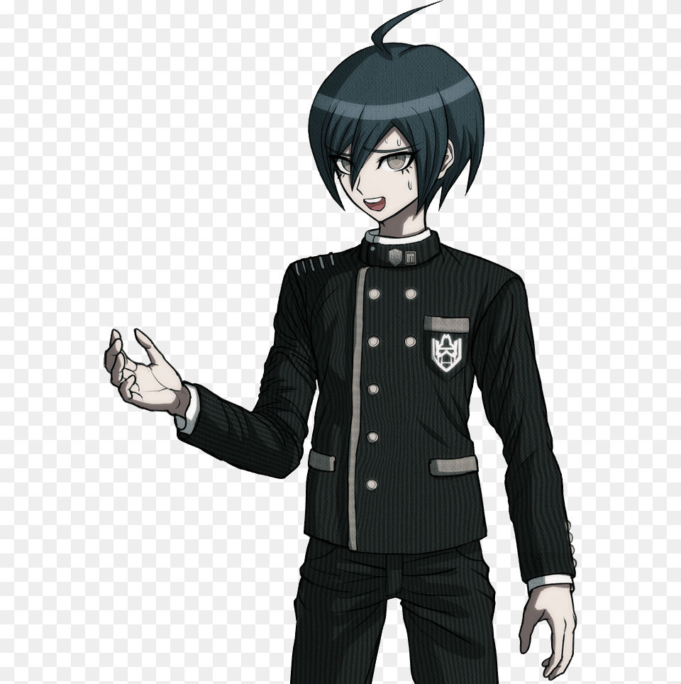 Danganronpa V3 Shuichi Saihara Halfbody Sprite Danganronpa V3 Saihara Sprites, Book, Comics, Publication, Adult Free Png Download