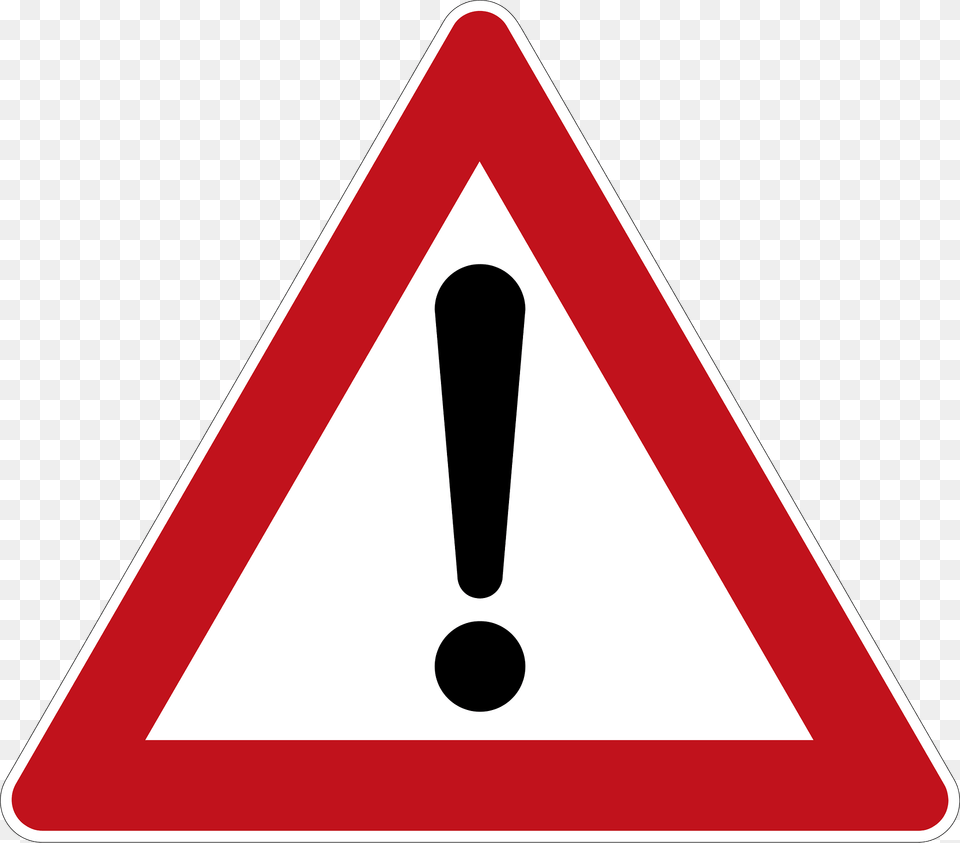 Danger A Supplementary Sign Can Specify The Danger Clipart, Symbol, Road Sign Free Png Download