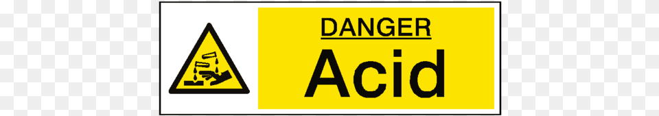 Danger Acid Sign Sign, Symbol, Scoreboard, Road Sign Free Transparent Png