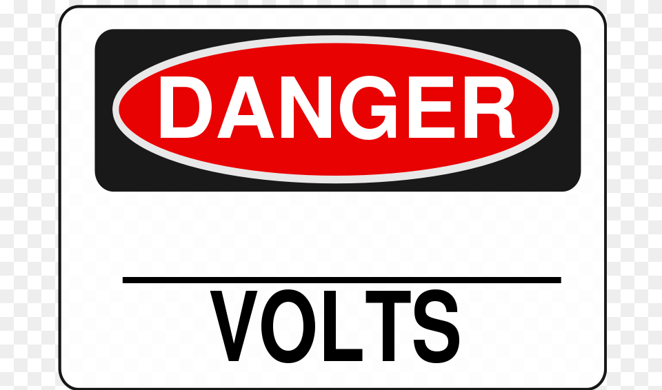 Danger Blank Volts Alt, Sign, Symbol, Road Sign, Food Png Image