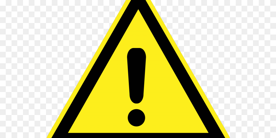Danger Clipart Warning Sign Traffic Sign, Triangle, Symbol, Bow, Weapon Free Png