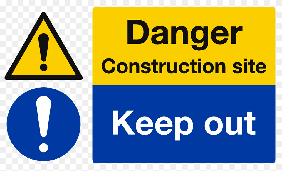 Danger Construction Site Keep Out Sign, Symbol Free Png Download