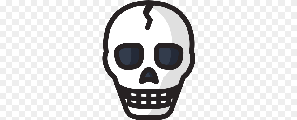 Danger Dead Death Halloween Scary Skeleton Skull Icon Halloween Skeleton Head, Stencil, Face, Person Png Image