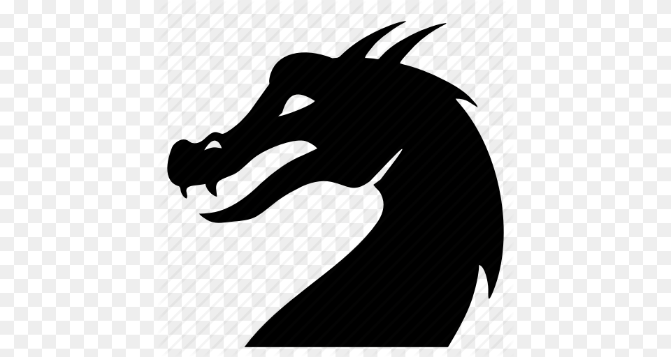 Danger Dino Dinosaur Dragon Head Icon Free Png