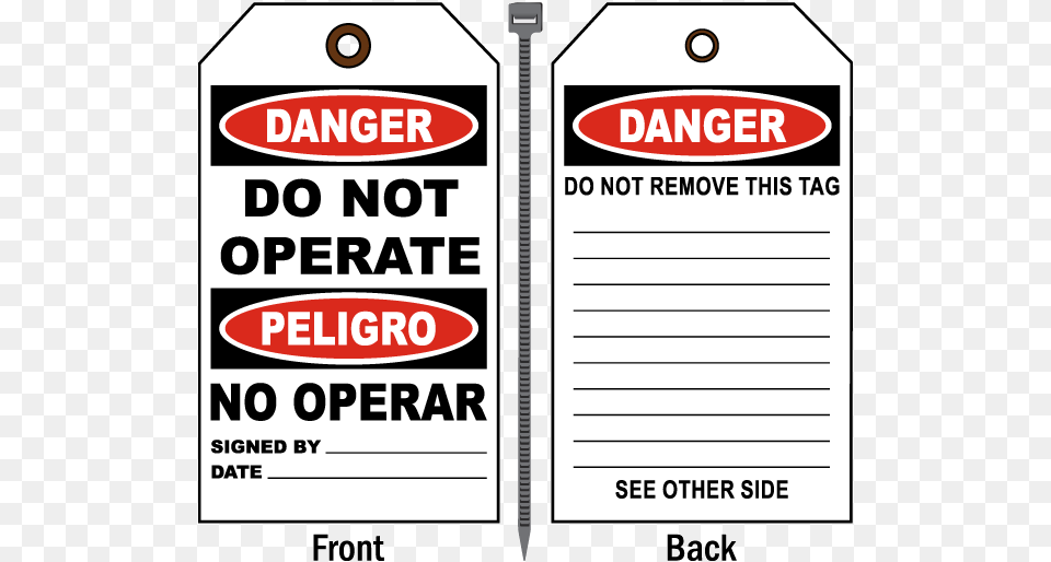 Danger Do Not Operate Tag Peligro, Text, Page, Advertisement, Poster Free Png