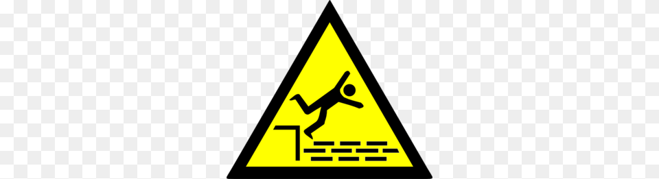 Danger Fall Clip Art, Sign, Symbol, Triangle, Road Sign Png