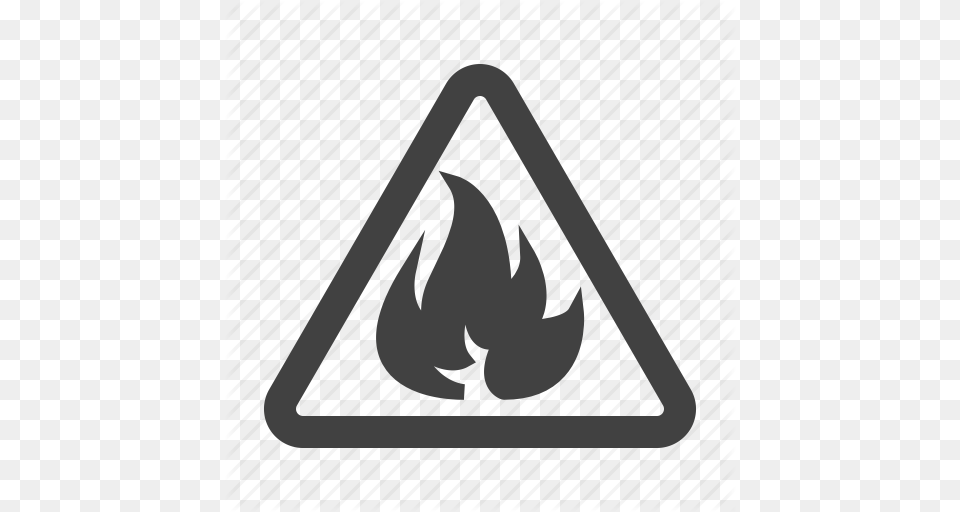 Danger Fire Flame Sign Icon, Triangle, Symbol, Face, Head Free Transparent Png