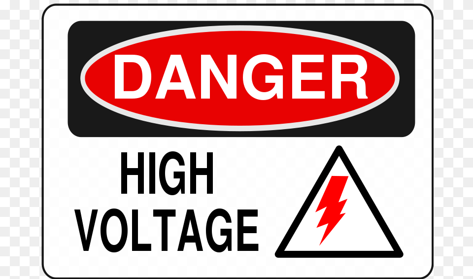 Danger High Voltage Alt, Sign, Symbol, Road Sign Free Png