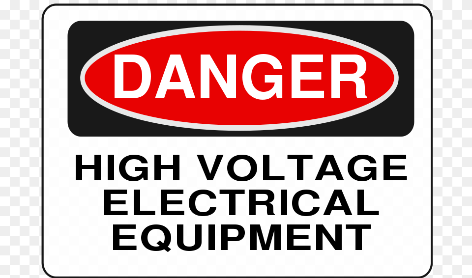 Danger High Voltage Electrical Equipment, Sign, Symbol, Sticker, Scoreboard Free Transparent Png