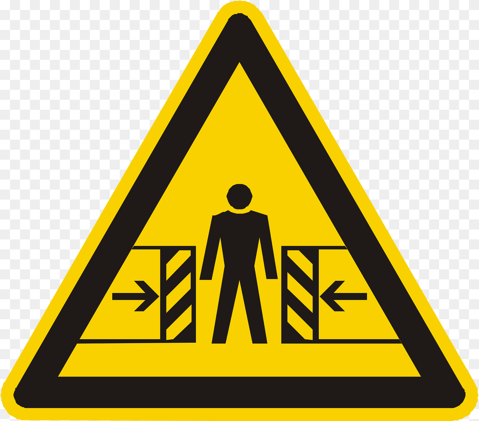 Danger Of Collapse Clipart, Sign, Symbol, Road Sign, Adult Free Transparent Png