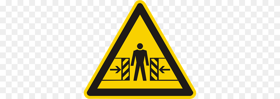 Danger Of Crushing Sign, Symbol, Road Sign, Adult Png