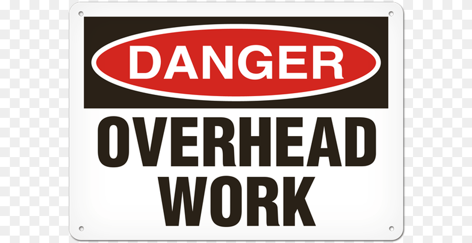 Danger Overhead Work Signs, Sign, Symbol, Road Sign Free Transparent Png