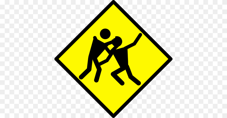 Danger Road Sign Clip Art, Symbol, Road Sign, Adult, Male Free Png