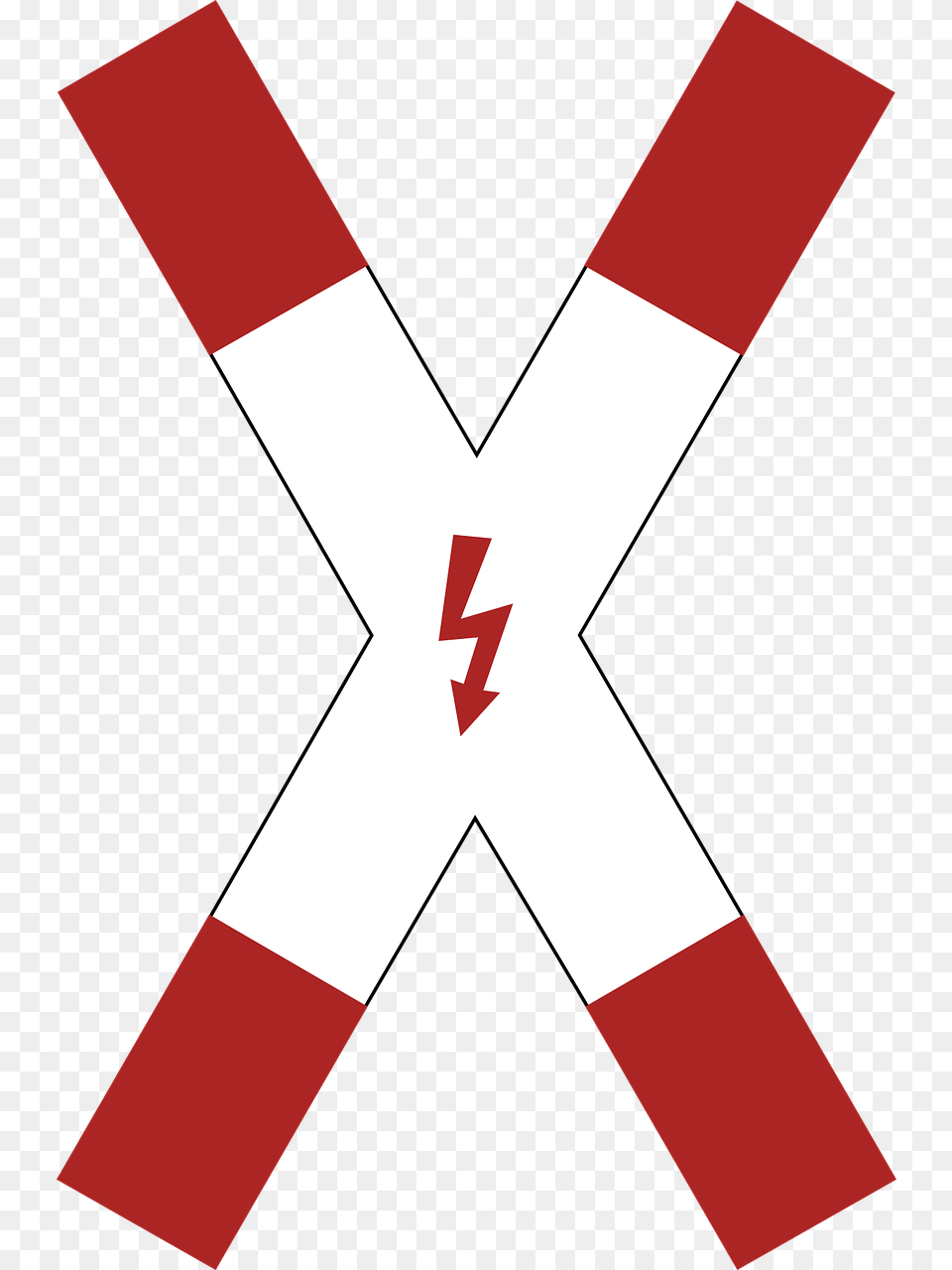 Danger Warning Cross Road Sign Germany Traffic Germany Railroad Crossing Sign, Flag Free Transparent Png