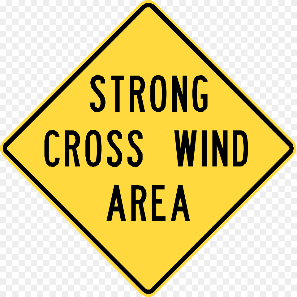 Dangerous Crosswinds Sign In British Columbia Clipart, Symbol, Road Sign Free Png