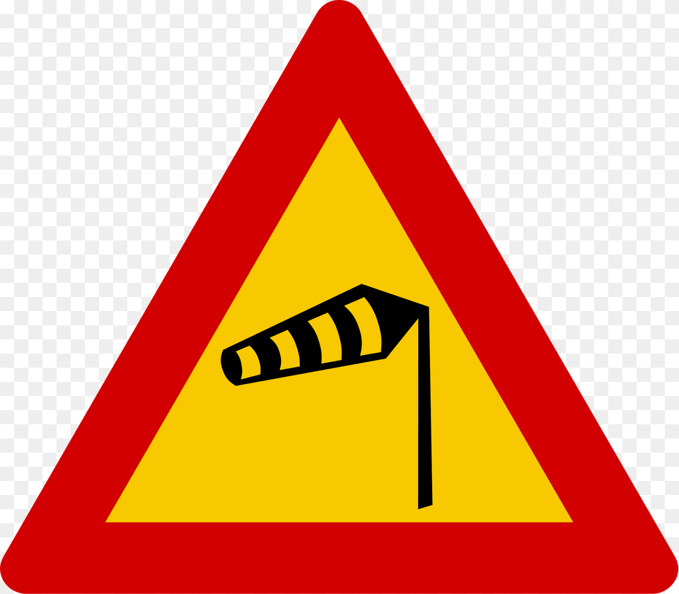 Dangerous Crosswinds Sign In Iceland Clipart, Symbol, Road Sign Png