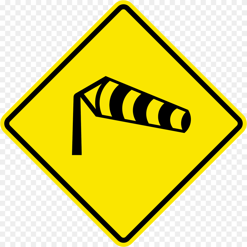 Dangerous Crosswinds Sign In Jamaica Clipart, Symbol, Road Sign Free Png Download