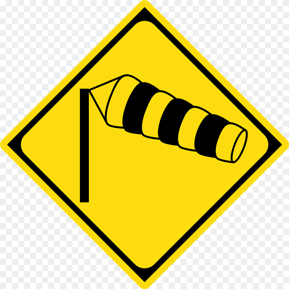 Dangerous Crosswinds Sign In Japan Clipart, Symbol, Road Sign Free Transparent Png