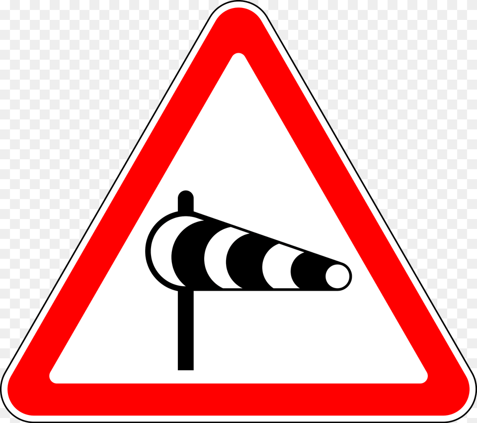 Dangerous Crosswinds Sign In Russia Clipart, Symbol, Road Sign, Smoke Pipe Free Png Download