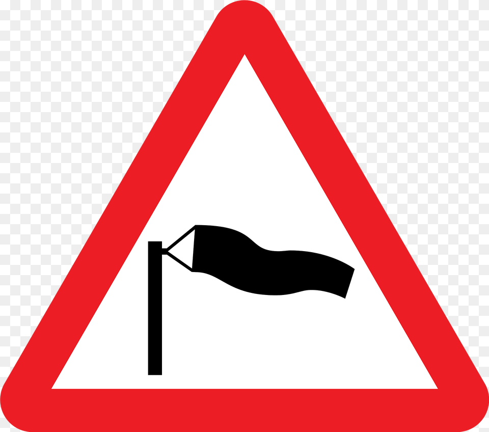 Dangerous Crosswinds Sign In Uk Clipart, Symbol, Road Sign Free Png