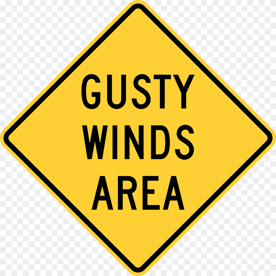 Dangerous Crosswinds Sign In United States Clipart, Symbol, Road Sign Png Image