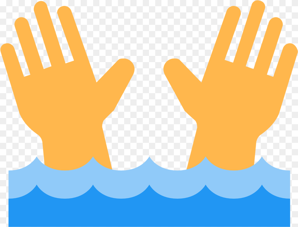 Dangerous Current Icon Person Drowning Icon, Body Part, Clothing, Finger, Glove Free Png